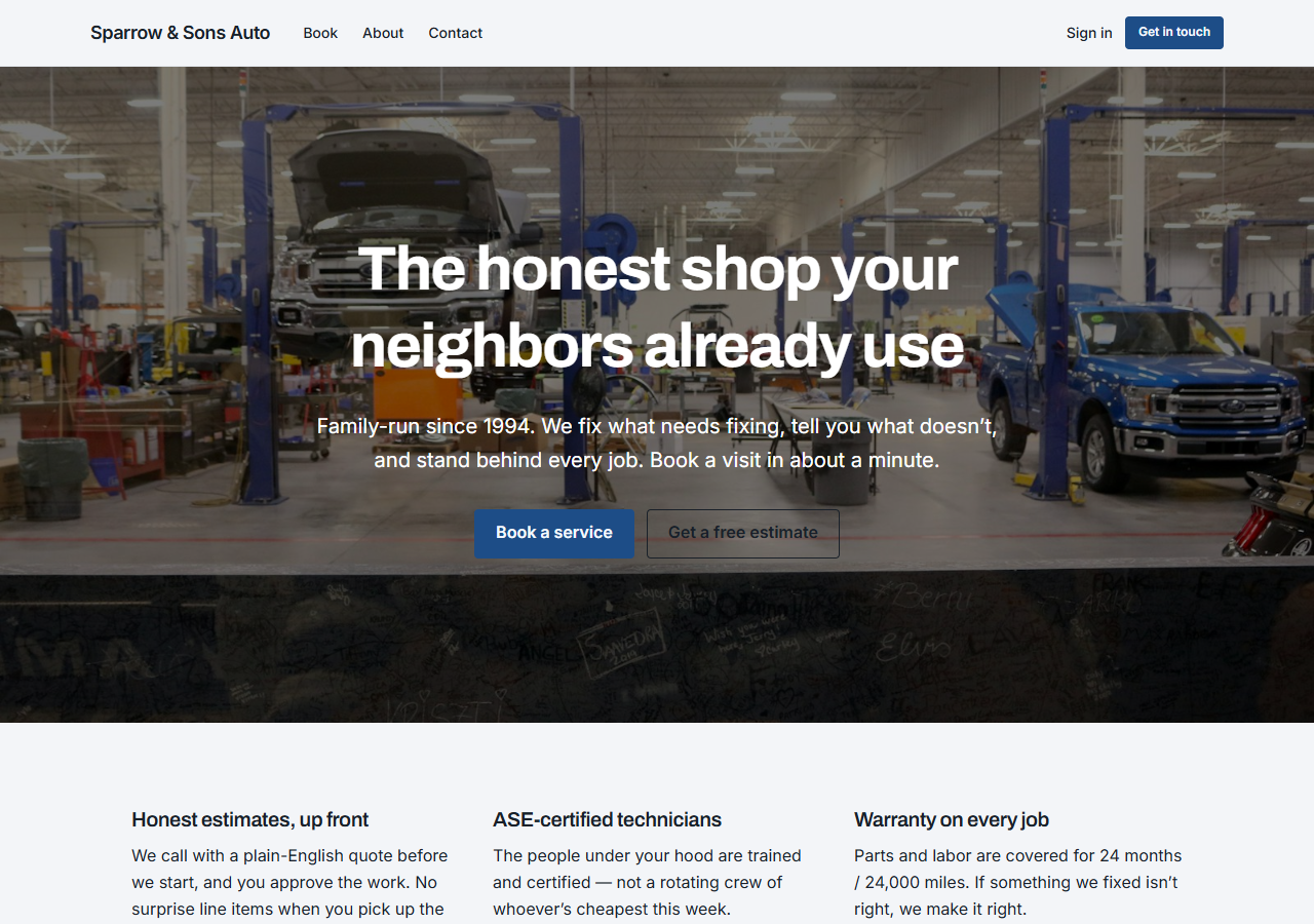 Auto Repair (Neighborhood) preview