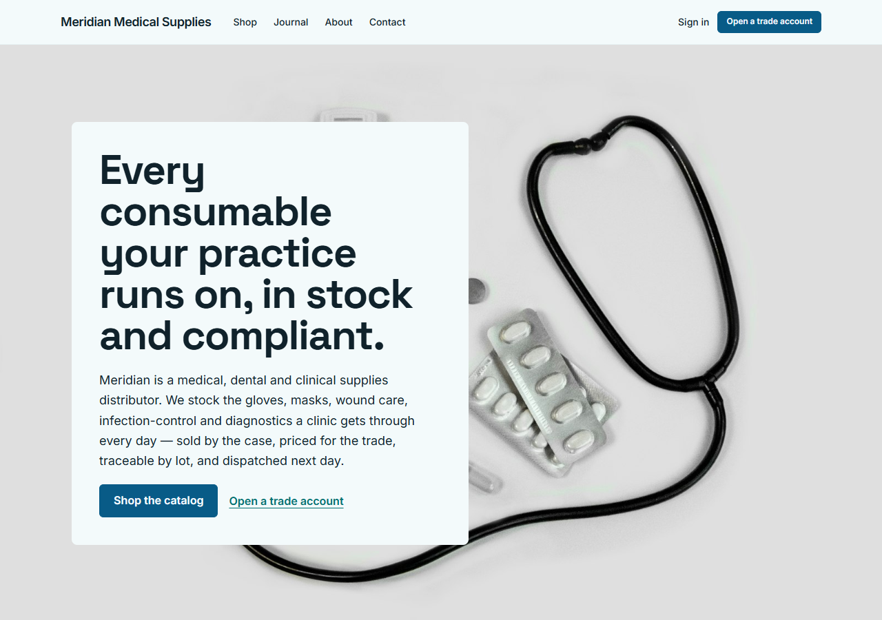 Medical Supply (B2B / Wholesale) preview
