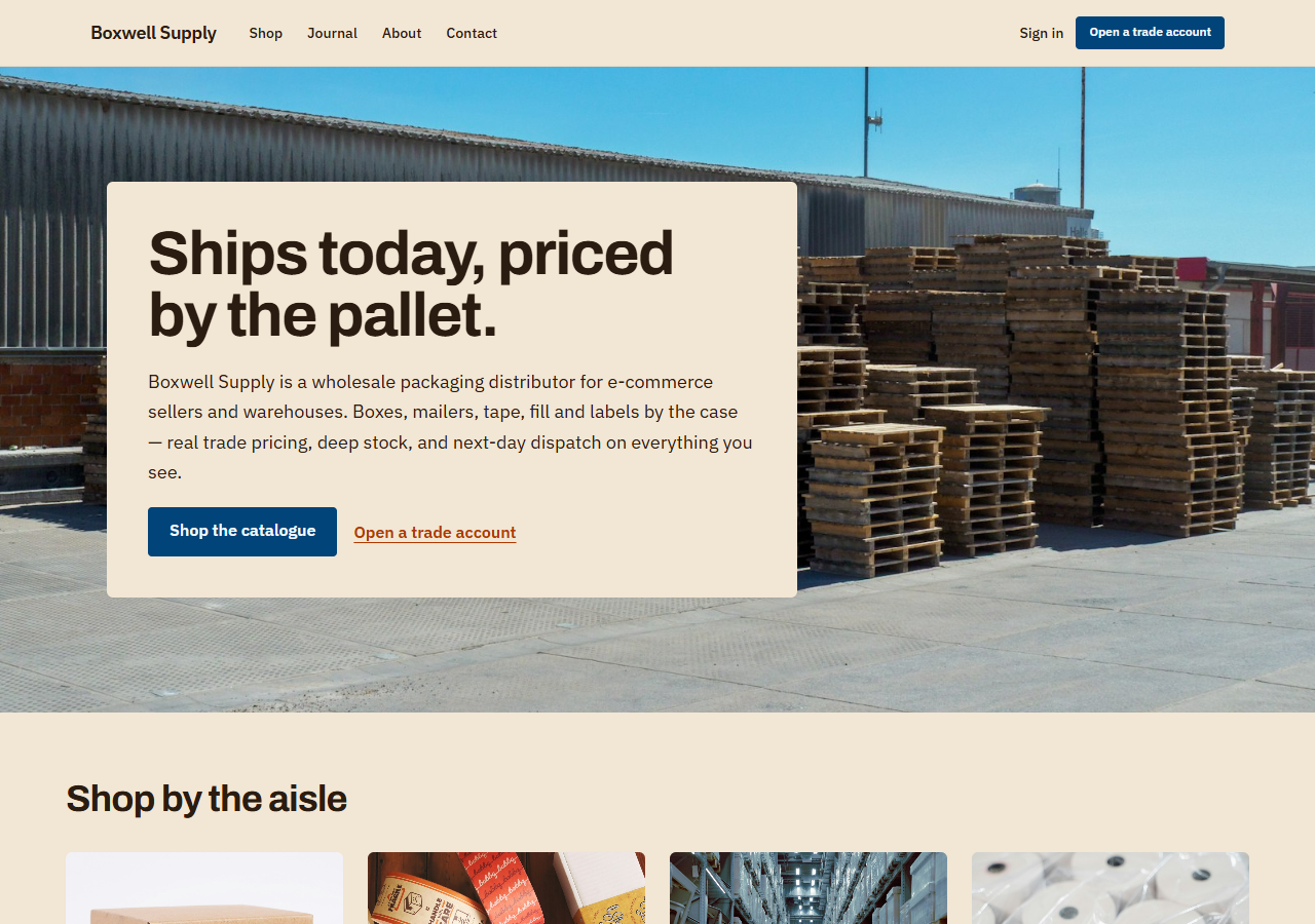 Packaging Supplies (Wholesale) preview
