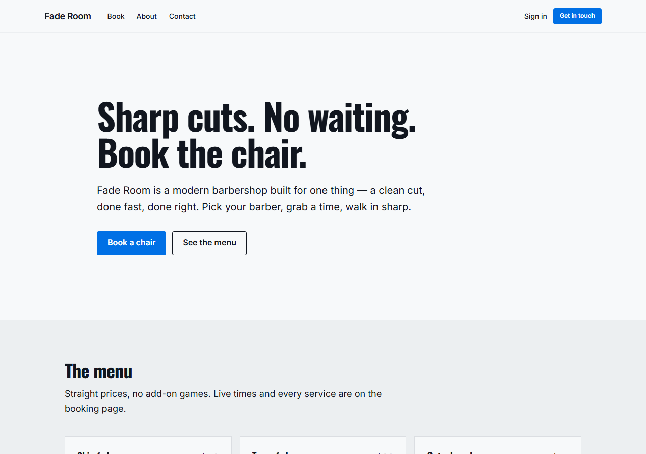 Barbershop (Modern) preview