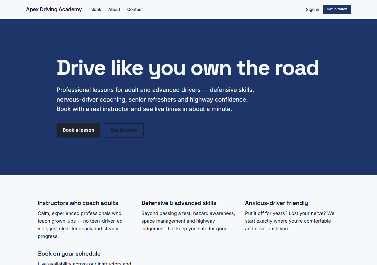 Driving Academy (Pro) preview