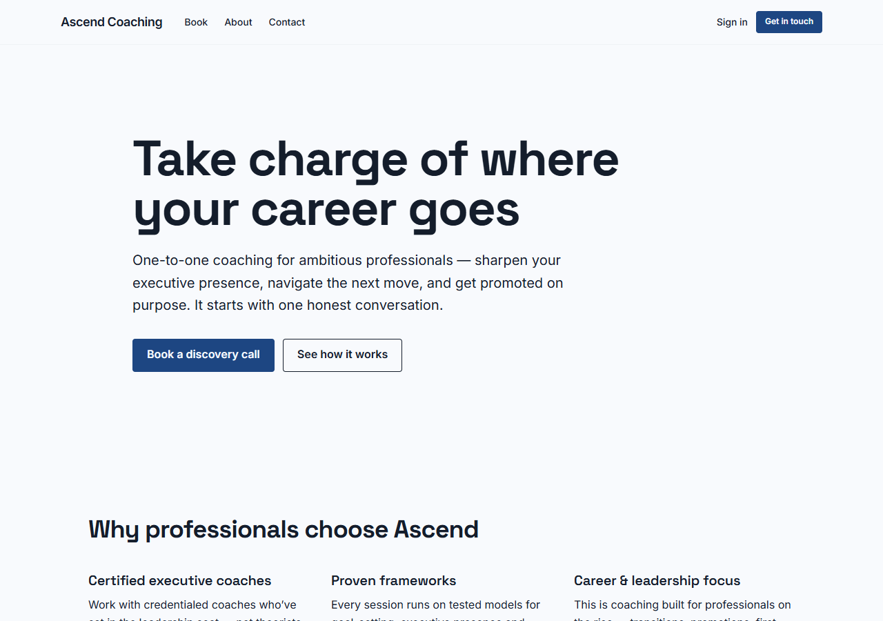 Life Coaching (Career) preview