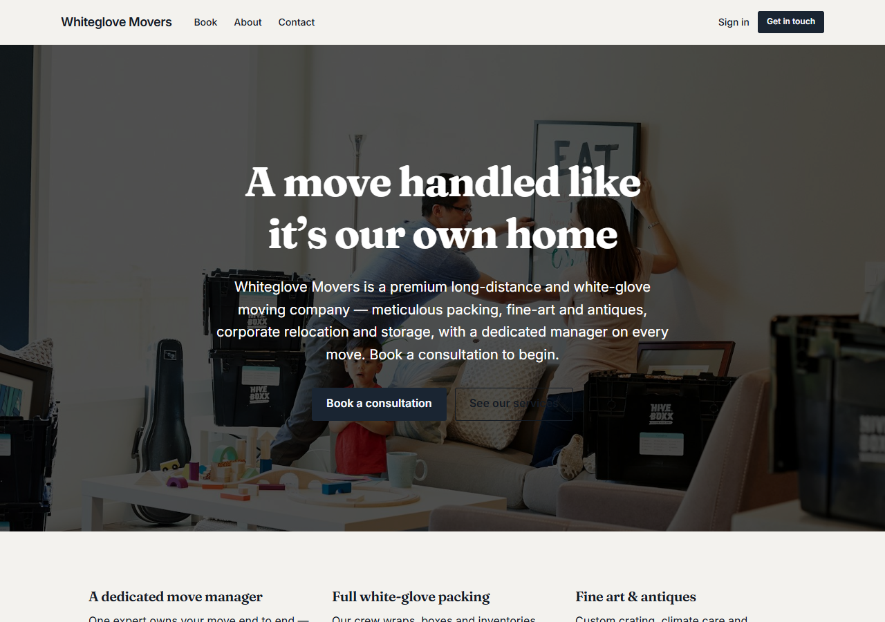 Moving (Premium White-Glove) preview