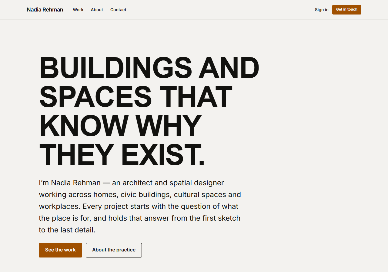 Studio / Architect Portfolio preview