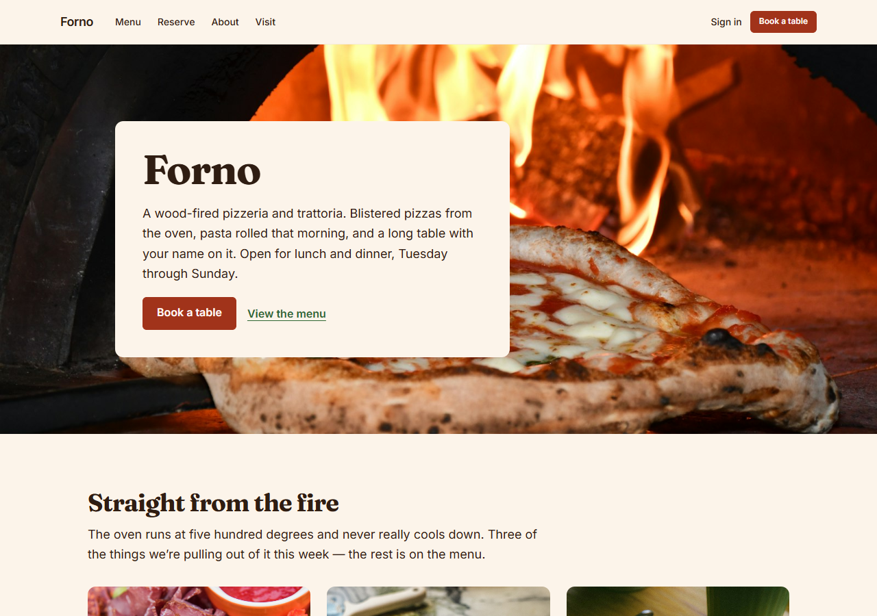 Pizzeria preview
