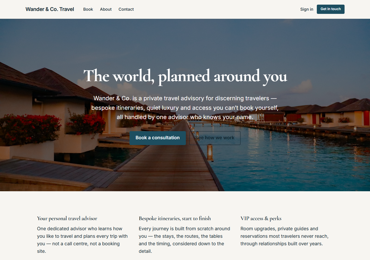 Travel Advisory (Luxury) preview