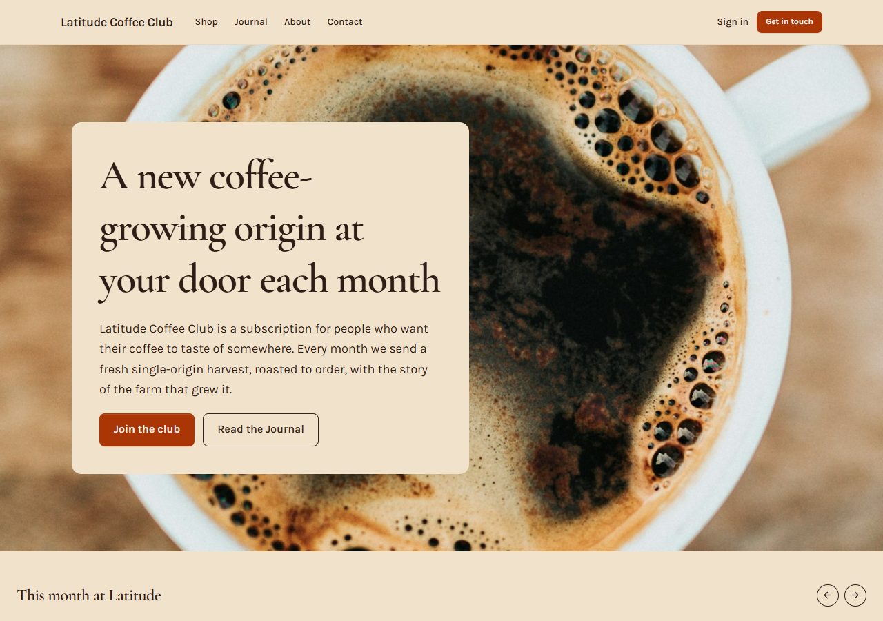 Warm Subscription preview